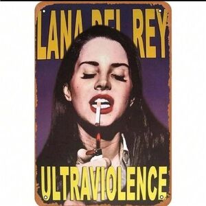 Lana Del Rey Ultraviolence Metal Art NEW 🏷️